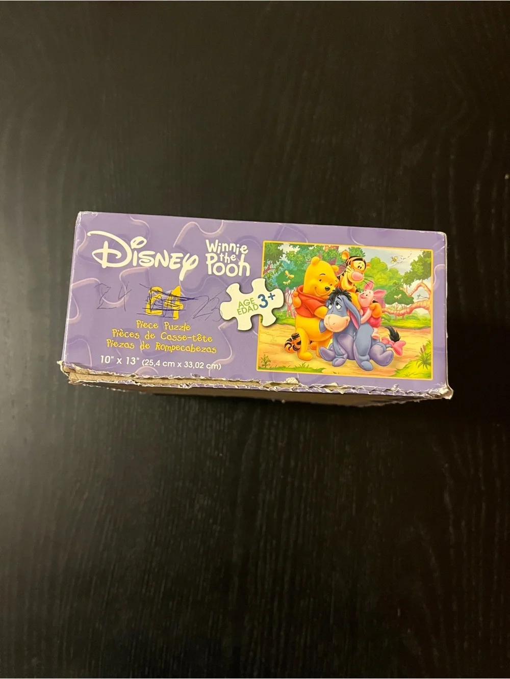 Disney Winnie the Pooh Puzzle with Purple Box